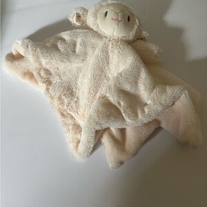 Kelly Toys Baby Lovey Lamb Rattle Security Blanket Plush Toy